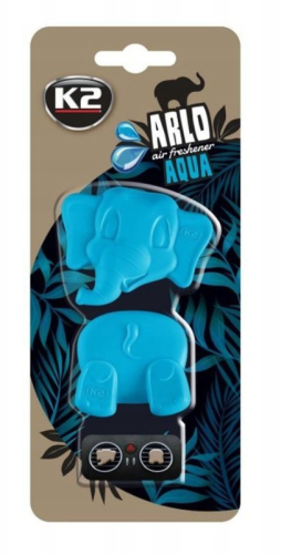 K2 ARLO ZAPACH SAMOCHODOWY SŁONIK AQUA