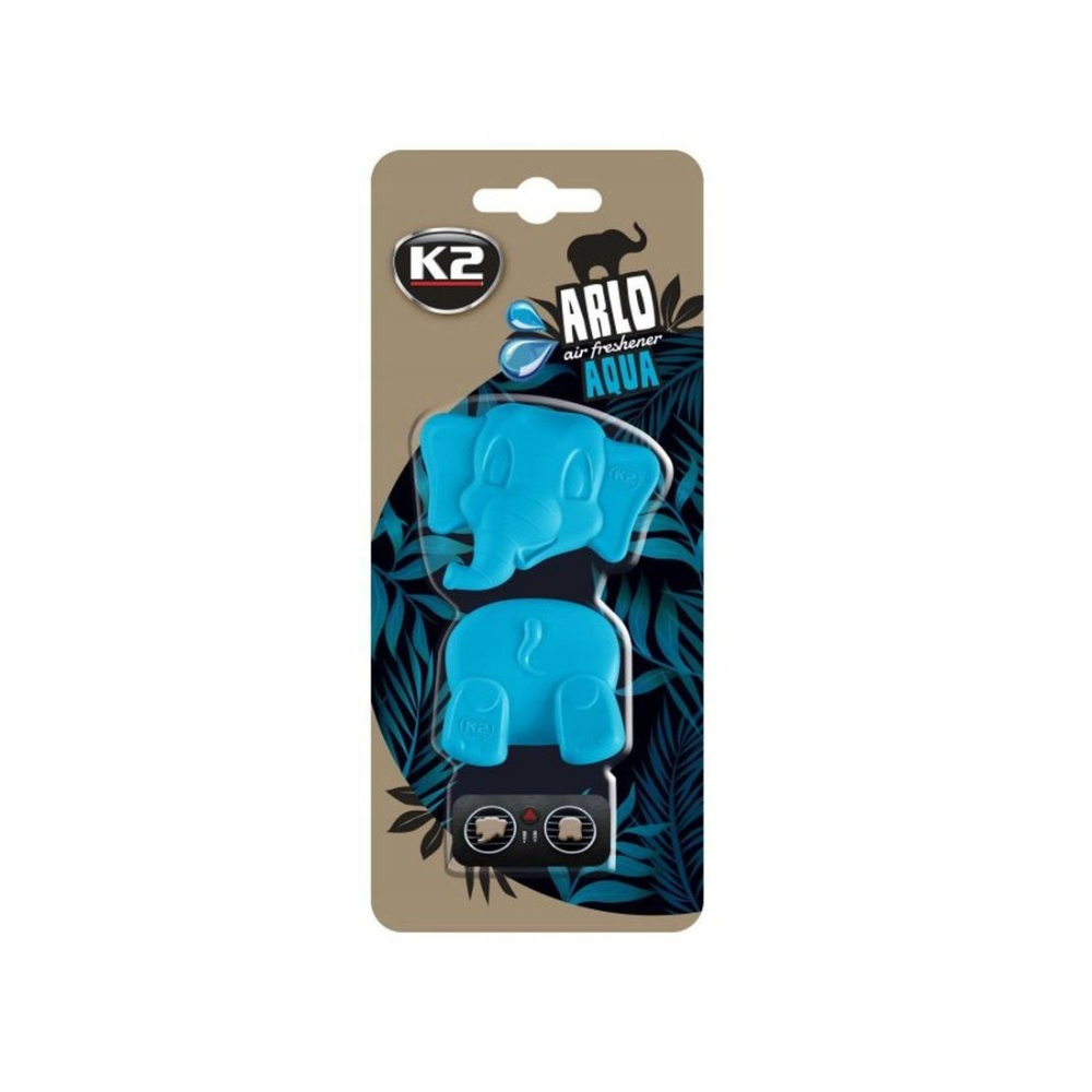 K2 ARLO ZAPACH SAMOCHODOWY SŁONIK AQUA