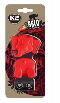 K2 ARLO ZAPACH SAMOCHODOWY SŁONIK strawberry
