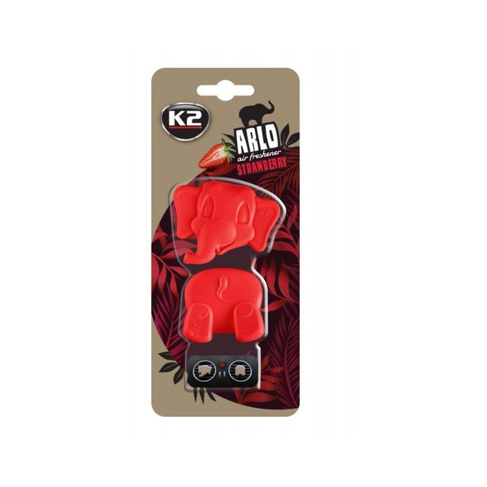 K2 ARLO ZAPACH SAMOCHODOWY SŁONIK strawberry