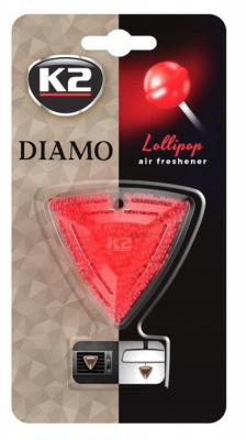K2 DIAMO ZAPACH SAMOCHODOWY NA KRATKĘ LOLLIPOP