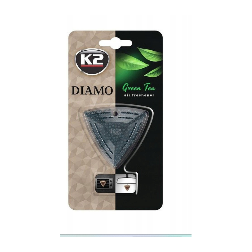 K2 DIAMO ZAPACH SAMOCHODOWY NA KRATKĘ Green tea