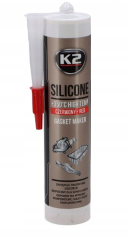 K2 Silikon czerwony Wysokotemperaturowy +350°C 300g