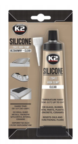 K2 SILIKON Bezbarwny +204C 85G