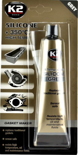 K2 SILIKON Szary wysokotemperaturowy do +350C 85g