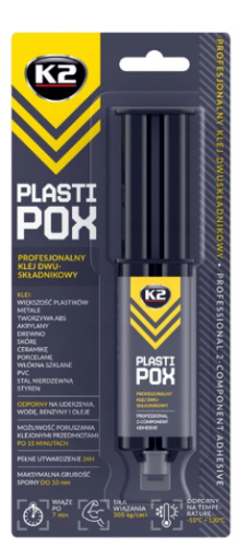 K2 plastipox klej do plastiku spawanie plastików 25g