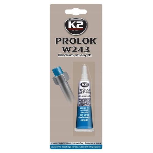 K2 PROLOK BLOKER ŚRUB NIEBIESKI MEDIUM 6 ML
