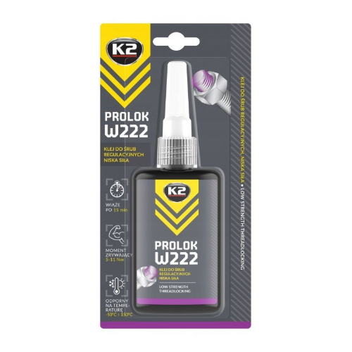 K2 klej anaerobowy o niskiej sile do śrub regulacyjnych
