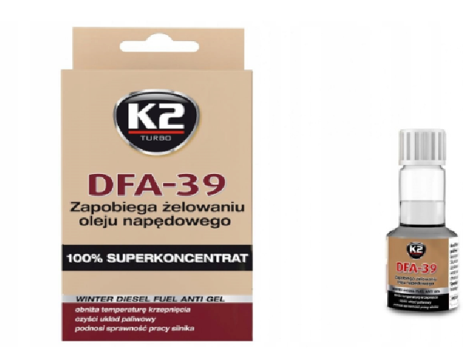 K2 DFA-39 50ml zapobiega wytrącaniu parafiny