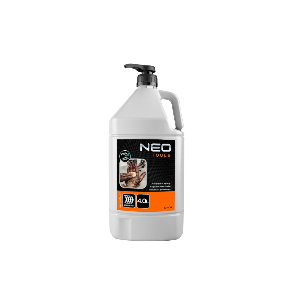 Neo Tools Pasta Do Mycia Rąk Żel 4L Pompka- do bardzo trudnych zabrudzeń