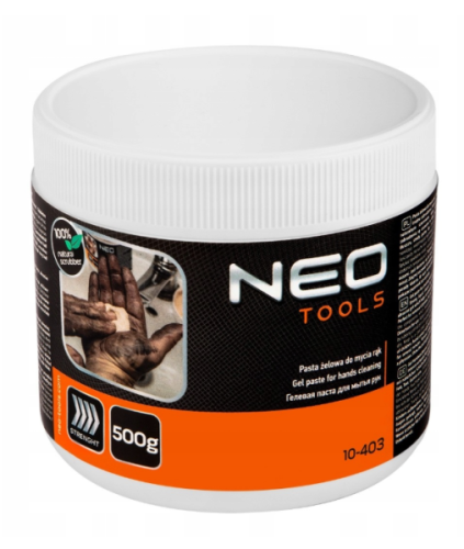 Neo Tools Żelowa Pasta Do Mycia Rąk,usuwa bardzo trudne zabrudzenia 500G
