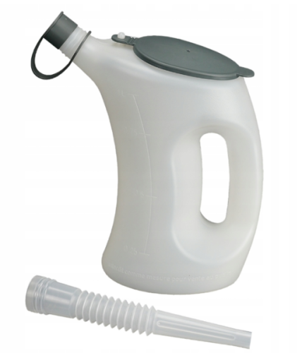 Pressol Naczynie pomiarowe z pokrywką-FLA-PE, przezroczyste, 2 litr