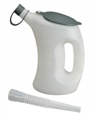 Pressol Naczynie pomiarowe z pokrywką-FLA-PE, przezroczyste, 2 litr