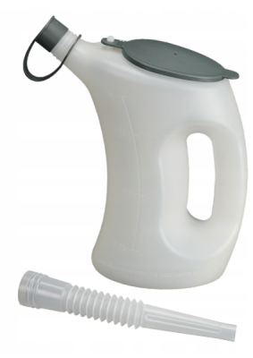 Pressol Naczynie pomiarowe z pokrywką-FLA-PE, przezroczyste, 1 litr