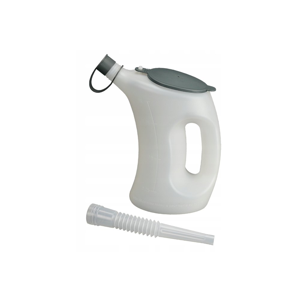 Pressol Naczynie pomiarowe z pokrywką-FLA-PE, przezroczyste, 1 litr